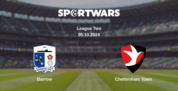 Barrow — Cheltenham Town, where to watch online broadcast, 05.10.2024