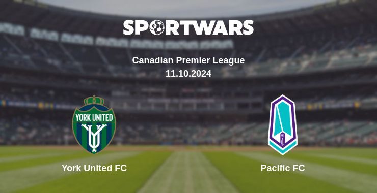 Result of the York United FC — Pacific FC match, 11.10.2024