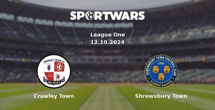 Crawley Town — Shrewsbury Town watch online for free 12.10.2024