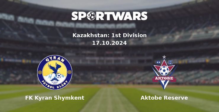 FK Kyran Shymkent — Aktobe Reserve watch online for free 17.10.2024