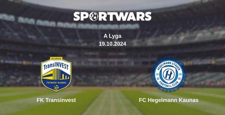 Result of the FK Transinvest — FC Hegelmann Kaunas match, 19.10.2024