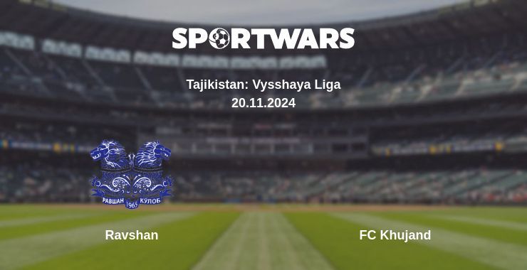 Result of the Ravshan — FC Khujand match, 20.11.2024