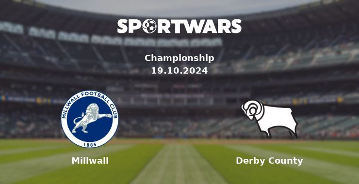 Millwall — Derby County watch online for free 19.10.2024