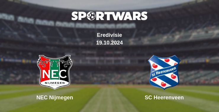 NEC Nijmegen — SC Heerenveen watch online broadcast, 19.10.2024