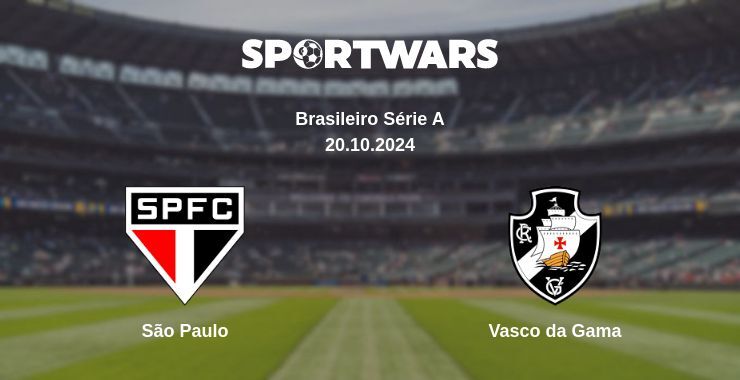 São Paulo — Vasco da Gama watch online for free 20.10.2024