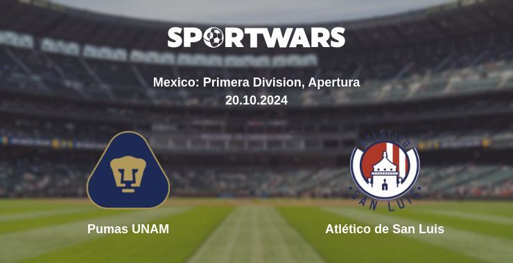 Result of the Pumas UNAM — Atlético de San Luis match, 20.10.2024