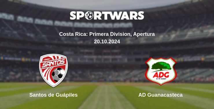 Result of the Santos de Guápiles — AD Guanacasteca match, 20.10.2024