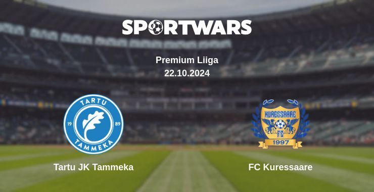 Result of the Tartu JK Tammeka — FC Kuressaare match, 22.10.2024