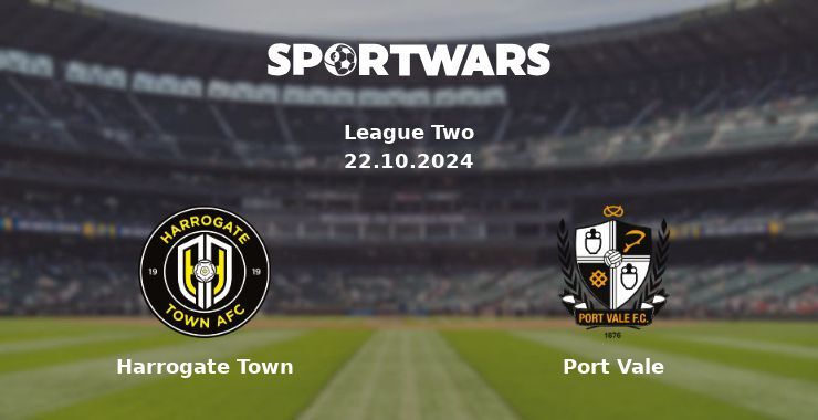 Harrogate Town — Port Vale watch online for free 22.10.2024