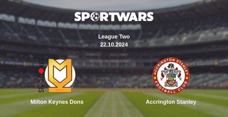 Milton Keynes Dons — Accrington Stanley watch online for free 22.10.2024