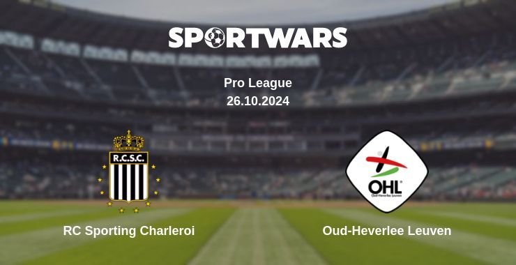 RC Sporting Charleroi — Oud-Heverlee Leuven watch online for free 26.10.2024