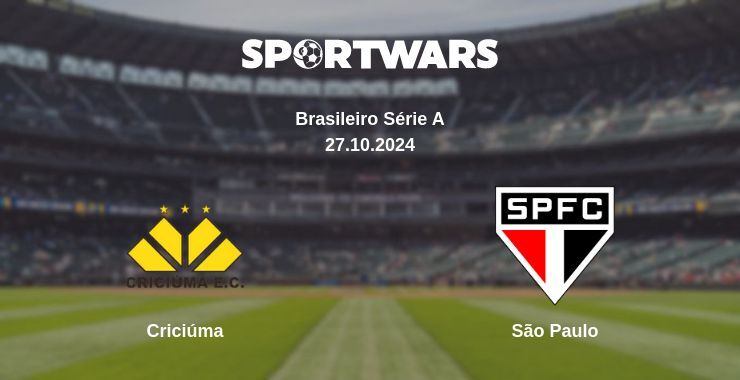 Result of the Criciúma — São Paulo match, 27.10.2024