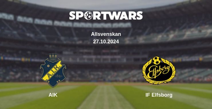 Result of the AIK — IF Elfsborg match, 27.10.2024