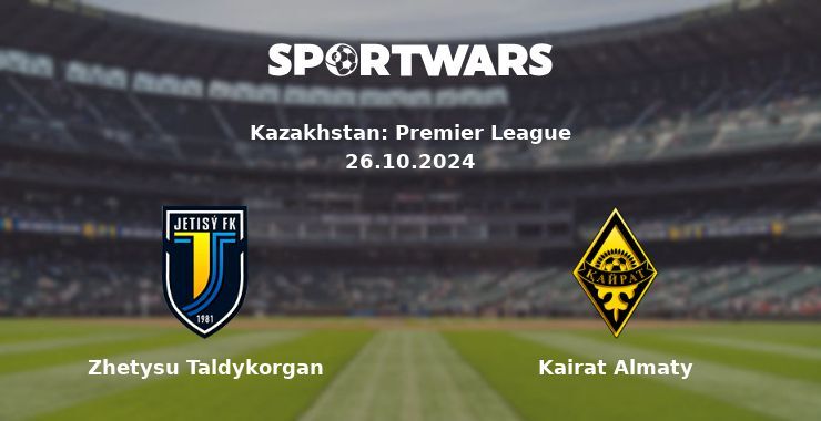 Zhetysu Taldykorgan — Kairat Almaty watch online for free 26.10.2024