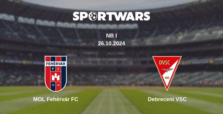 MOL Fehérvár FC — Debreceni VSC watch online for free 26.10.2024