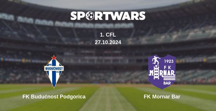 Result of the FK Budućnost Podgorica — FK Mornar Bar match, 27.10.2024