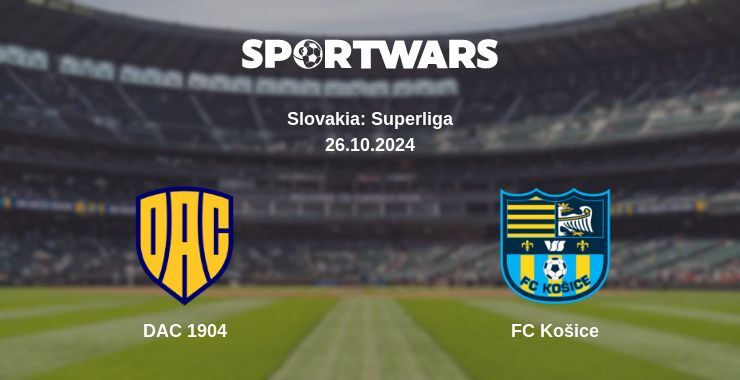 DAC 1904 — FC Košice watch online for free 26.10.2024