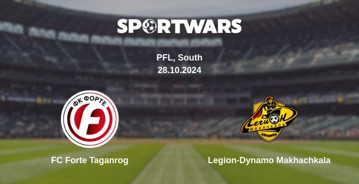 Result of the FC Forte Taganrog — Legion-Dynamo Makhachkala match, 28.10.2024