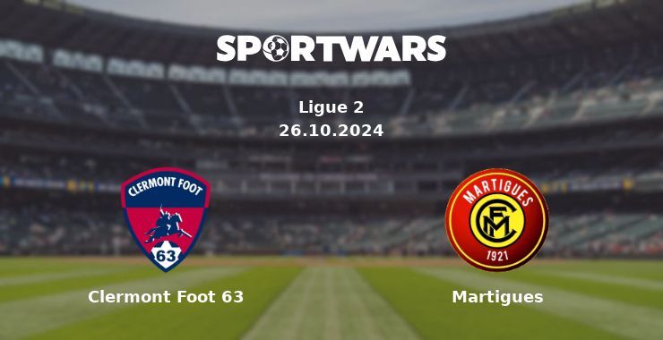 Clermont Foot 63 — Martigues watch online for free 25.10.2024