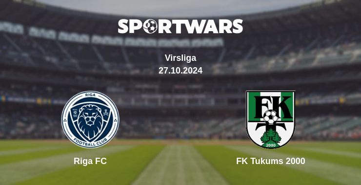 Result of the Riga FC — FK Tukums 2000 match, 27.10.2024