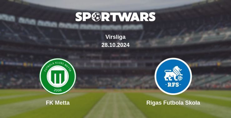 Result of the FK Metta — Rigas Futbola Skola match, 28.10.2024