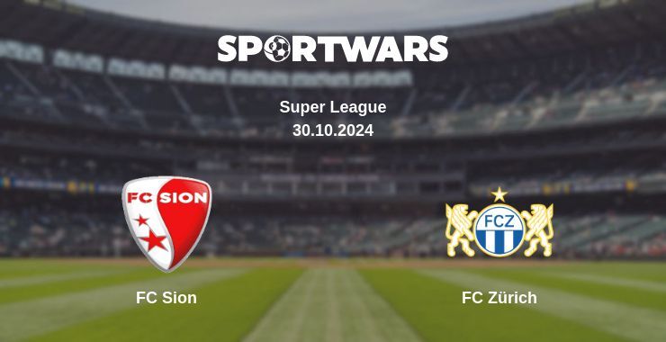 Result of the FC Sion — FC Zürich match, 30.10.2024