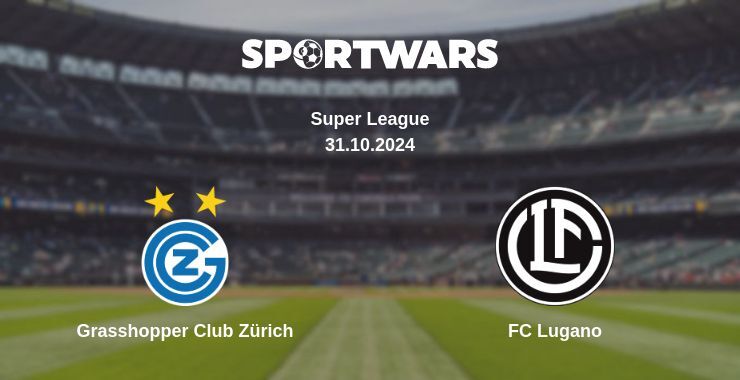 Result of the Grasshopper Club Zürich — FC Lugano match, 31.10.2024