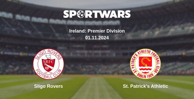 Result of the Sligo Rovers — St. Patrick's Athletic match, 01.11.2024