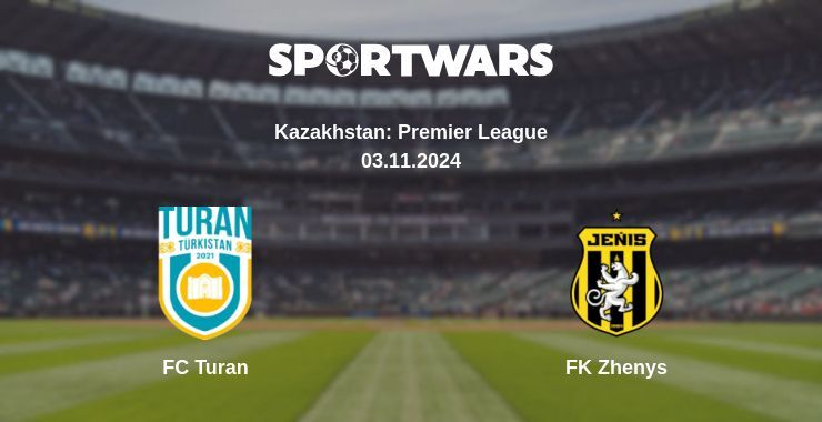 Result of the FC Turan — FK Zhenys match, 03.11.2024