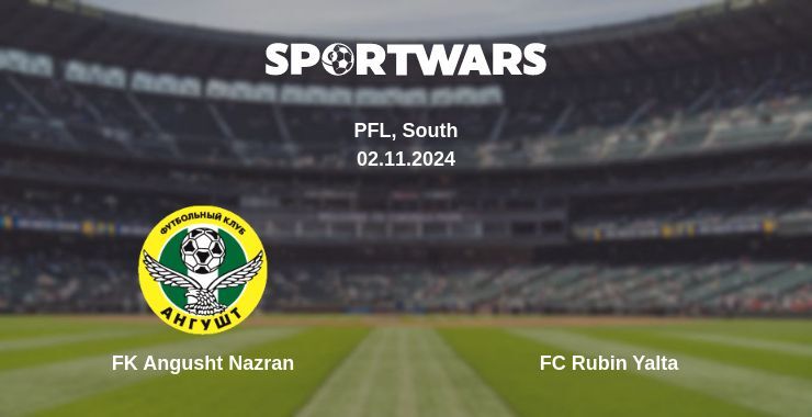 Result of the FK Angusht Nazran — FC Rubin Yalta match, 02.11.2024