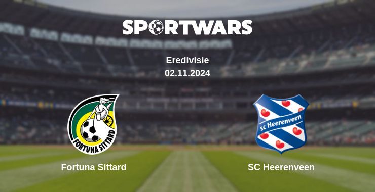 Fortuna Sittard — SC Heerenveen watch online for free 02.11.2024