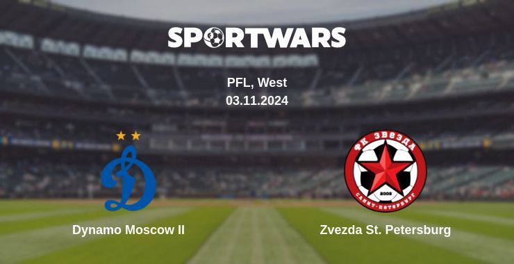 Result of the Dynamo Moscow II — Zvezda St. Petersburg match, 03.11.2024