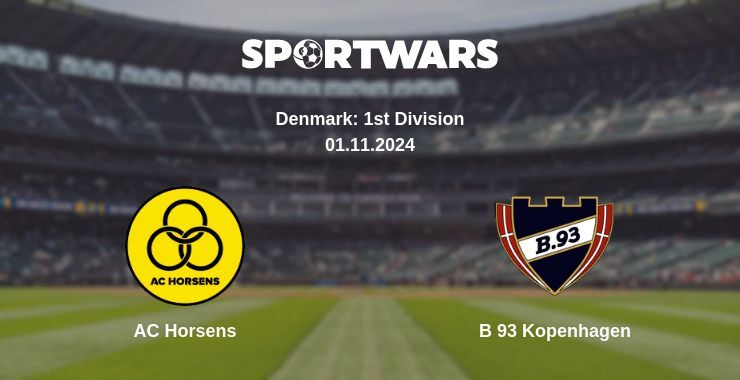 Result of the AC Horsens — B 93 Kopenhagen match, 01.11.2024