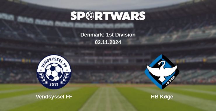 Result of the Vendsyssel FF — HB Køge match, 02.11.2024