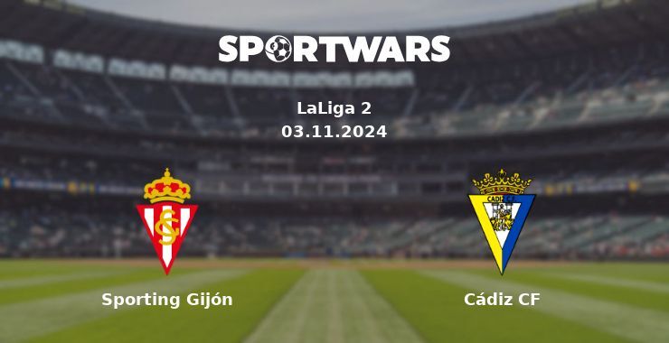 Sporting Gijón — Cádiz CF watch online for free 02.11.2024