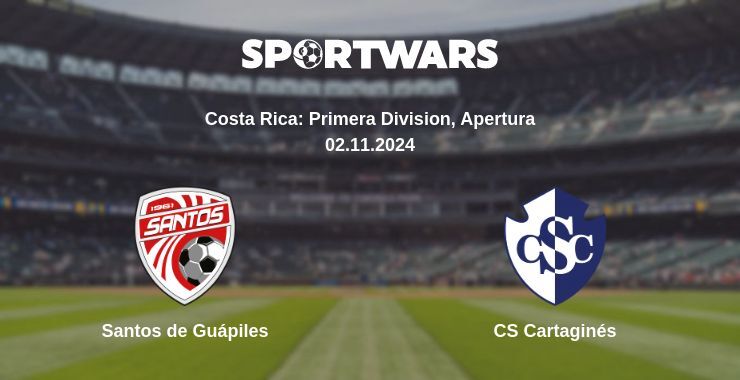 Result of the Santos de Guápiles — CS Cartaginés match, 02.11.2024