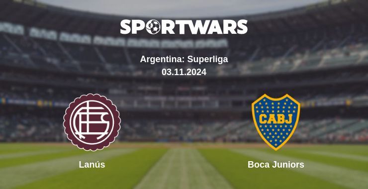 Lanús — Boca Juniors watch online for free 03.11.2024