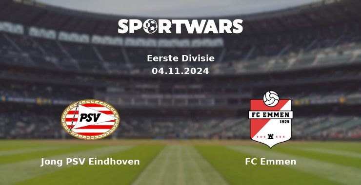 Jong PSV Eindhoven — FC Emmen watch online for free 04.11.2024