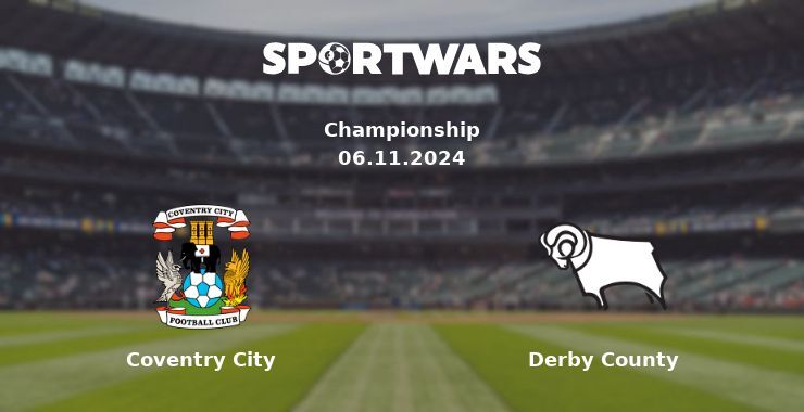 Coventry City — Derby County watch online for free 06.11.2024