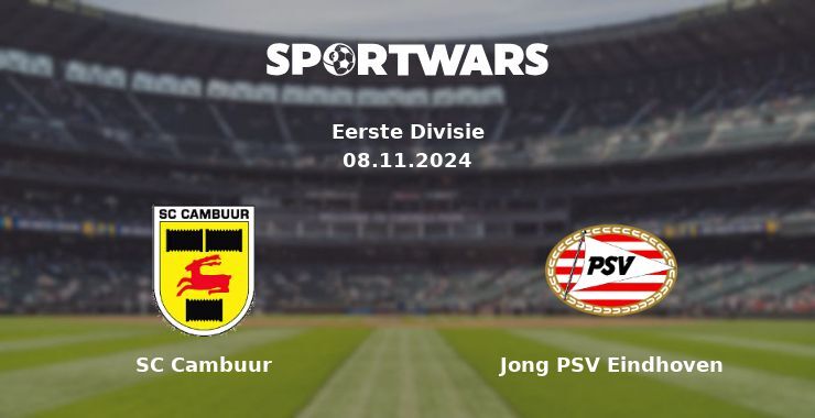 SC Cambuur — Jong PSV Eindhoven, where to watch online broadcast