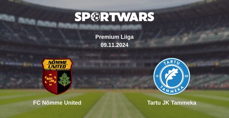 Result of the FC Nõmme United — Tartu JK Tammeka match, 09.11.2024