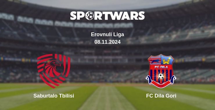 Result of the Saburtalo Tbilisi — FC Dila Gori match, 08.11.2024