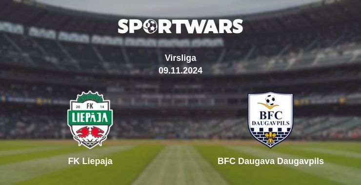 FK Liepaja — BFC Daugava Daugavpils watch online for free 09.11.2024