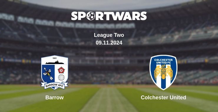 Barrow — Colchester United watch online for free 09.11.2024