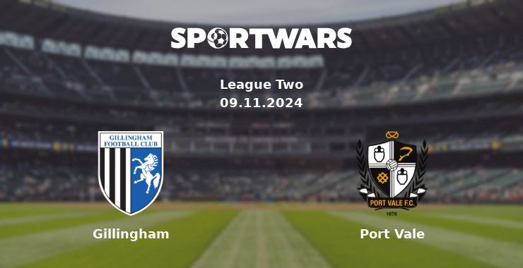 Gillingham — Port Vale watch online for free 09.11.2024