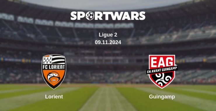 Lorient — Guingamp watch online for free 09.11.2024