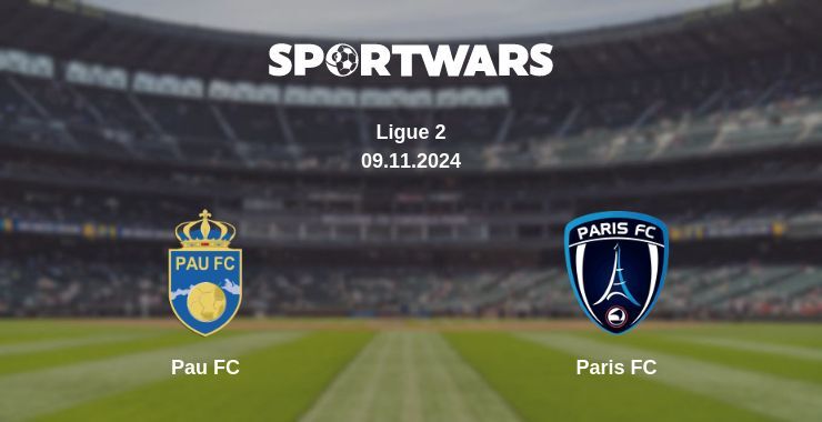 Pau FC — Paris FC watch online for free 09.11.2024