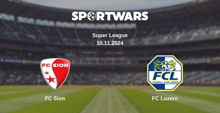 Result of the FC Sion — FC Luzern match, 10.11.2024