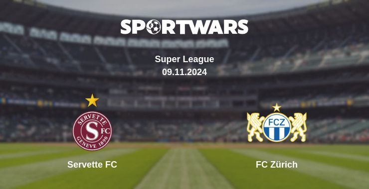 Result of the Servette FC — FC Zürich match, 09.11.2024