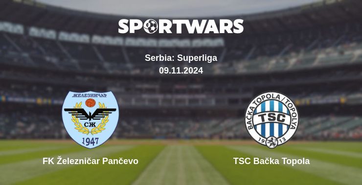 FK Železničar Pančevo — TSC Bačka Topola watch online for free 09.11.2024